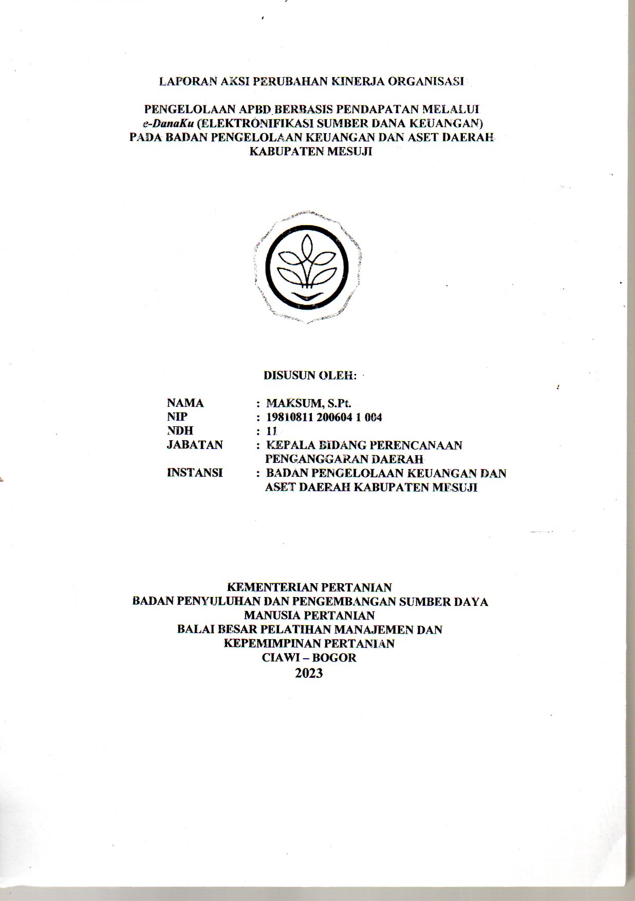 Pengelolaan APBD Berbasis Pendapat Melalui E-DANAKU (Elektronifikasi ...